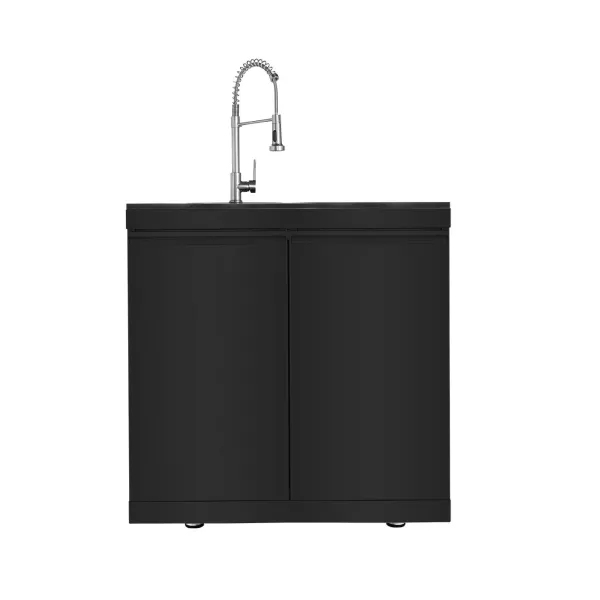 304 Stainless Steel Double Door Sink Cabinet - SK-S01