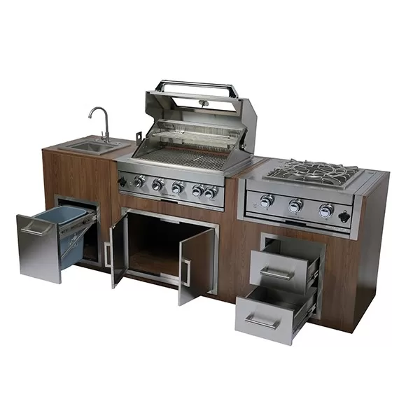 762×42×521mm 304 Stainless Steel Double Door - NLS-30DD