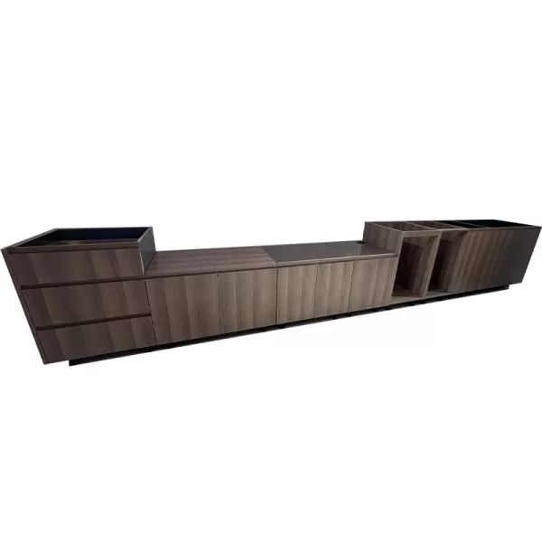 Custom Wood Grain BBQ Outdoor Kitchen Cabinet Set With Drawer,Door