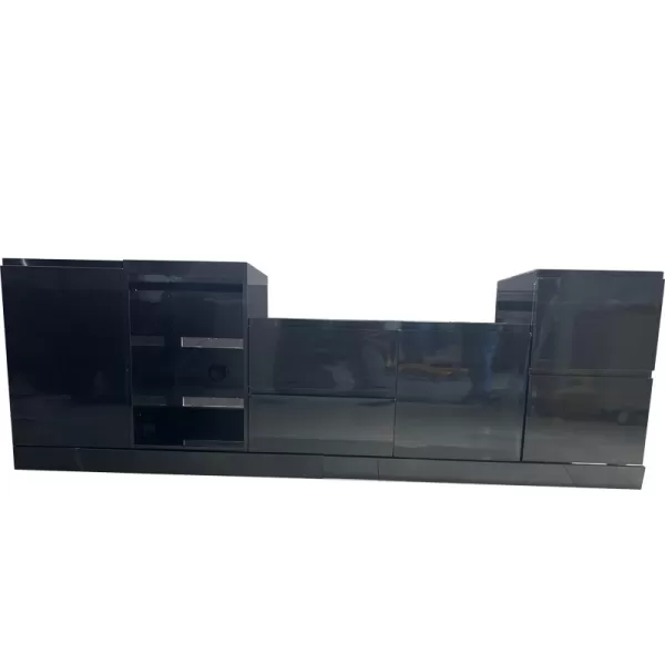 Custom Black BBQ Outdoor Kitchen Cabinet Set With Drawer,Door